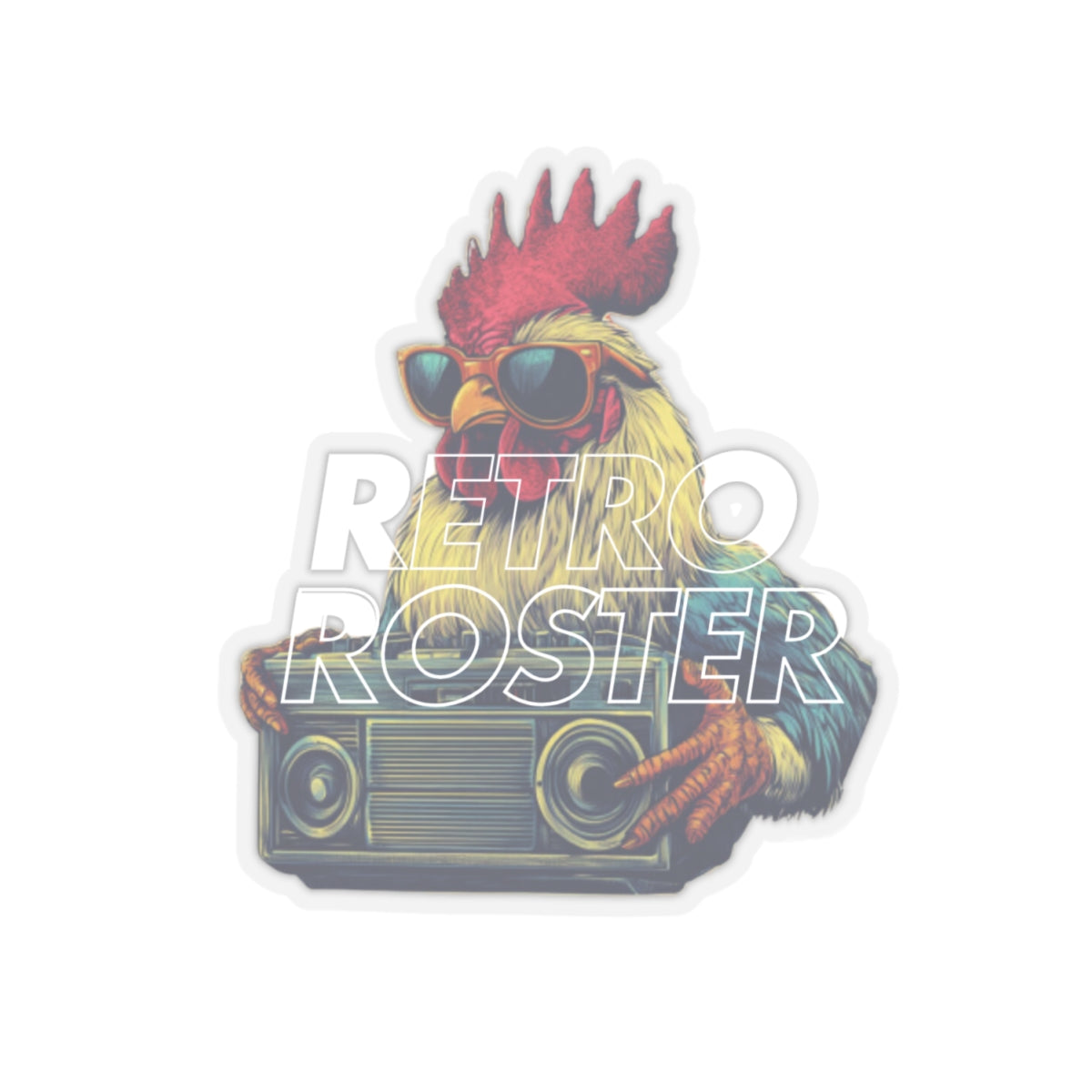 Retro Roster, Kiss-Cut Stickers